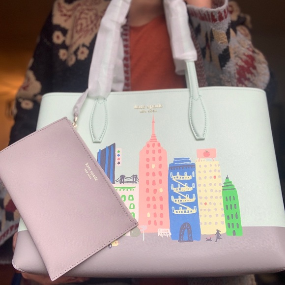 Authentic Kate Spade leather rock Center large tote/pouch - Picture 3 of 15